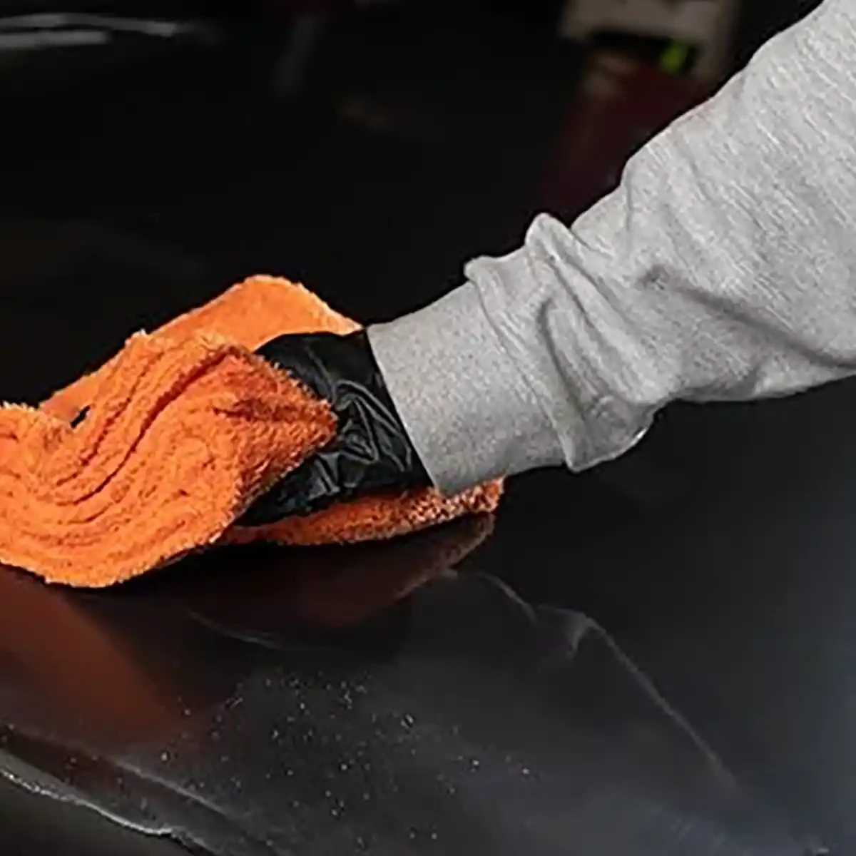 MaxShine Microfiber Wax Removal Towel - 16"x16"/40x40cm (Orange 500gsm)