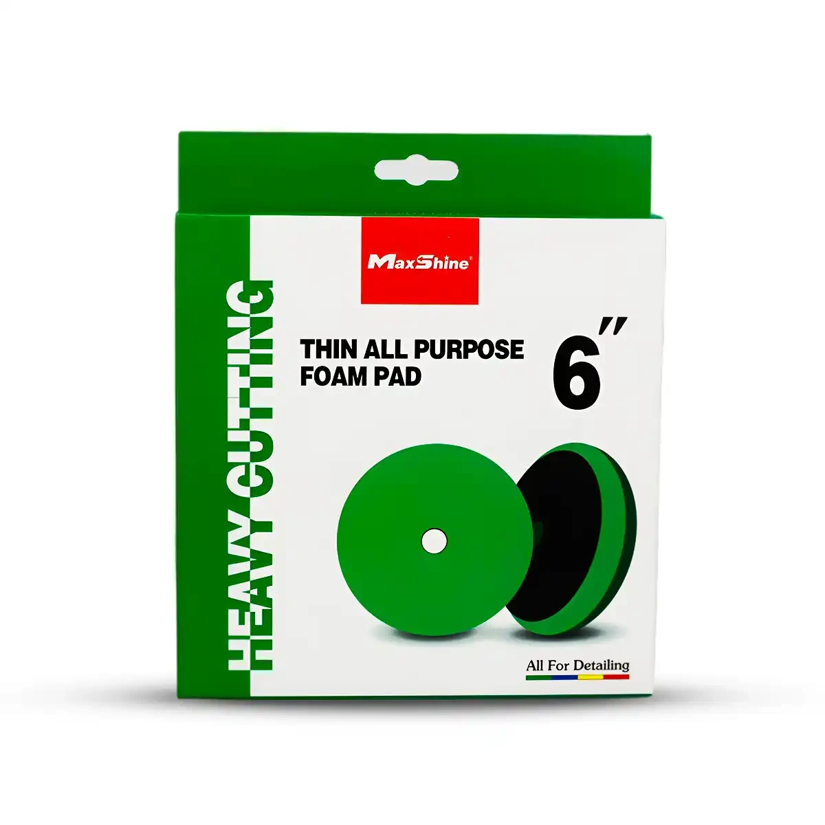 MaxShine High Pro Green Foam Heavy Cutting Pad-6.2 inch