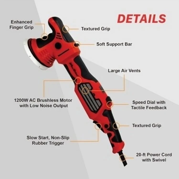 MaxShine MB15 Pro 15mm Brushless Dual Action Polisher